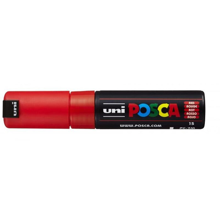 Pack De 6 Unidades Posca Pc-7m Marcador De Pintura - Punta De Bala 4.5-5.5mm - Tinta Base Al Agua - Resistente A La Luz