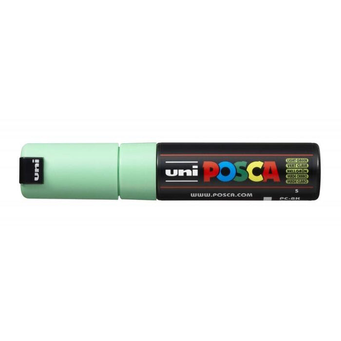 Pack De 6 Unidades Posca Pc-8k Marcador De Pintura - Punta Biselada Acrilica 8mm - Tinta Base Al Agua - No Permanente -