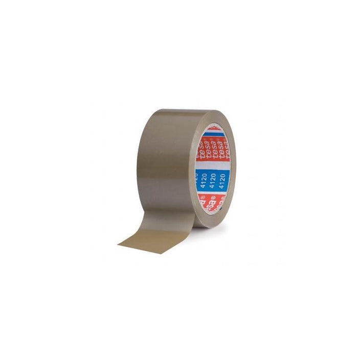 Pack De 6 Unidades Tesa 4120 Precinto De Embalar Standard 50mm X 66 Metros - Fabricado En Pvc - Adhesivo De Caucho