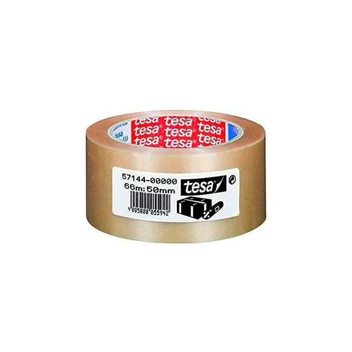 Pack De 6 Unidades Tesa Cinta De Embalaje Extrafuerte Rugosa 66x50 Pvc Transparente