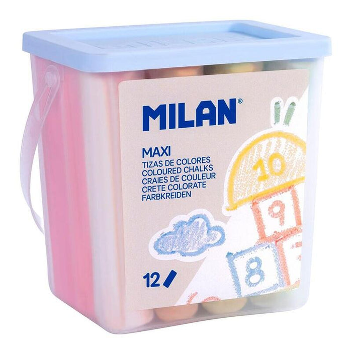 Pack De 6 Unidades - Tizas Maxi, 12 Uds, Bote