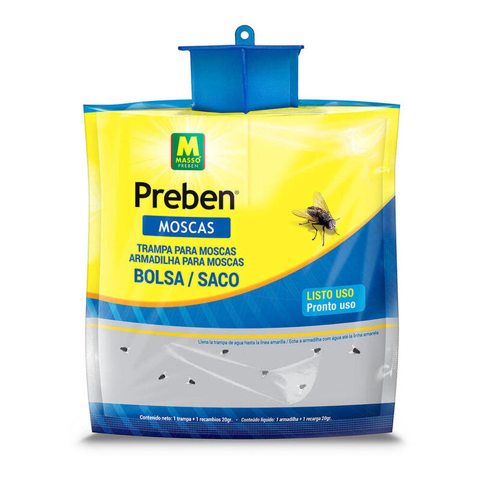 Pack De 6 Unidades - Trampa Bolsa De Un Solo Uso Para Moscas 20 G