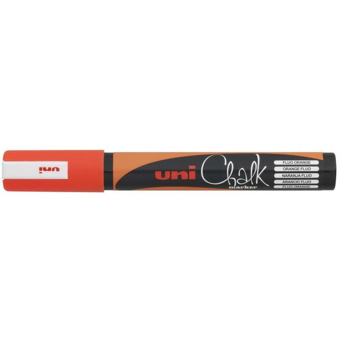 Pack De 6 Unidades Uni-Ball Pwe-5m Marcador De Tiza Liquida - Punta Conica 1.8-2.5mm - Borrado En Humedo - Resistente A