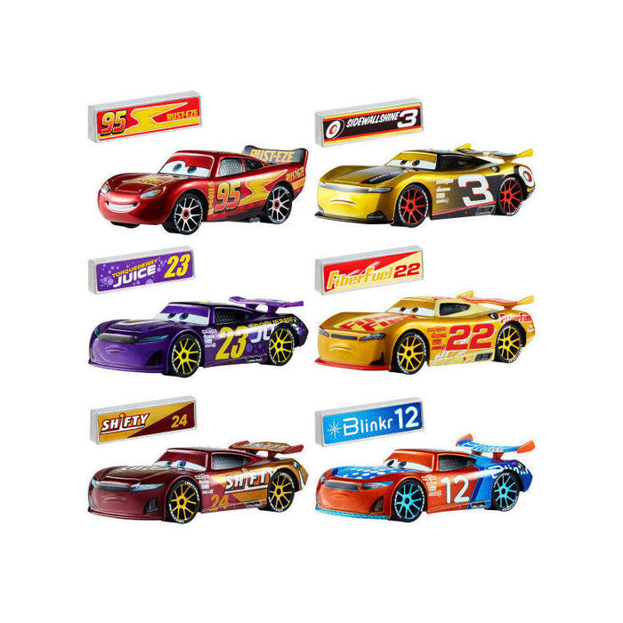 Pack De 8 Unidades - Coche Metalico Nascar Cars Disney Pixar Surtido