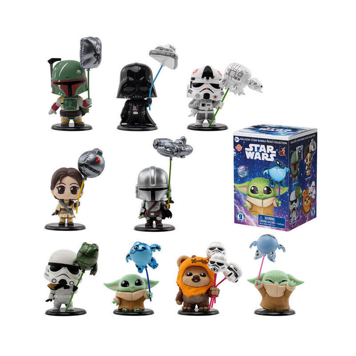 Pack De 8 Unidades - Figura Sorpresa Cosbi Balloon Star Wars Surtido