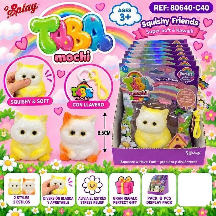 Pack De 8 Unidades - Juguete Antiestres Squishy Gatito 8,5cm Surtido