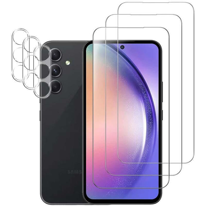 Pack De Accesorios Samsung Galaxy A54 5g Con 3 Protectores De Pantalla + 3 Protectores De Cámara
