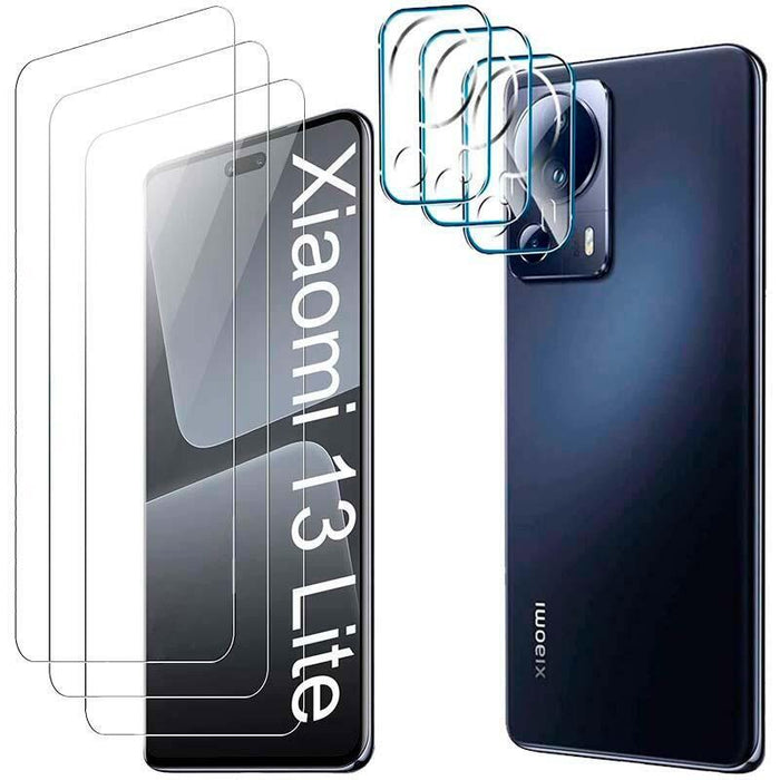 Pack De Accesorios Xiaomi 13 Lite Con 3 Protectores De Pantalla + 3 Protectores De Cámara