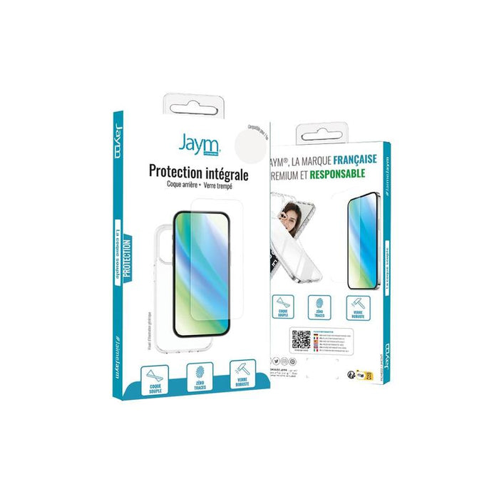 Pack Integral De Funda Flexible + Cristal Templado 9h 2.5d Para Apple Iphone 16e - Jaym®