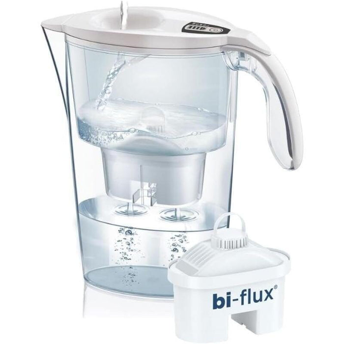 Pack Jarra Filtrante Laica Stream 2.3l Blanca Jarra + 1 Filtro Bi-Flux