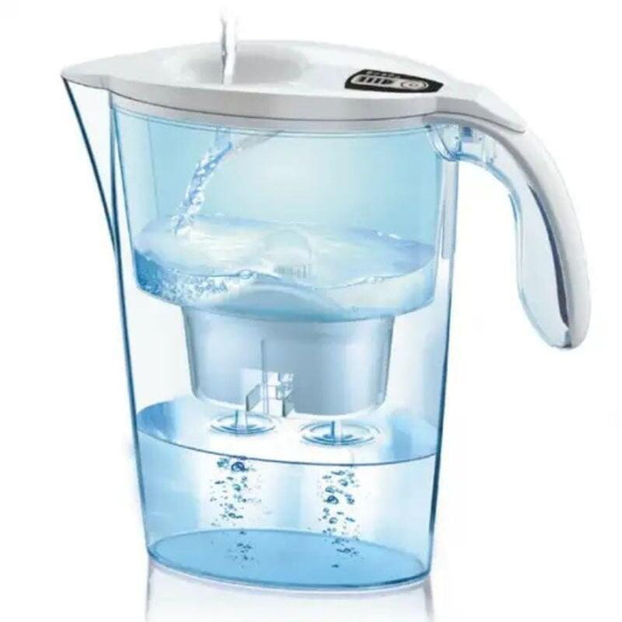 Pack Jarra Filtrante Laica Stream Alkawater 2.3l Blanca Jarra + 1 Filtro Alkawater