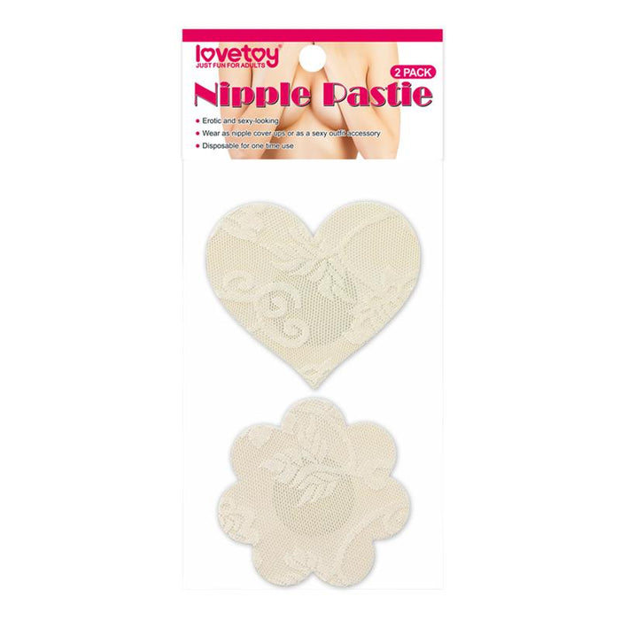 Pack Pezoneras Flor Y Corazón Beige