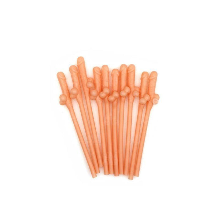 Pajitas Forma De Pene 10 Unidades