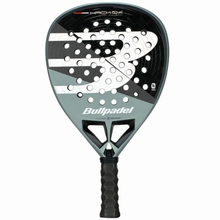 Pala De Pádel Bullpadel Hack 04 Comfort 2026 (Paquito Navarro) Negra Y Gris