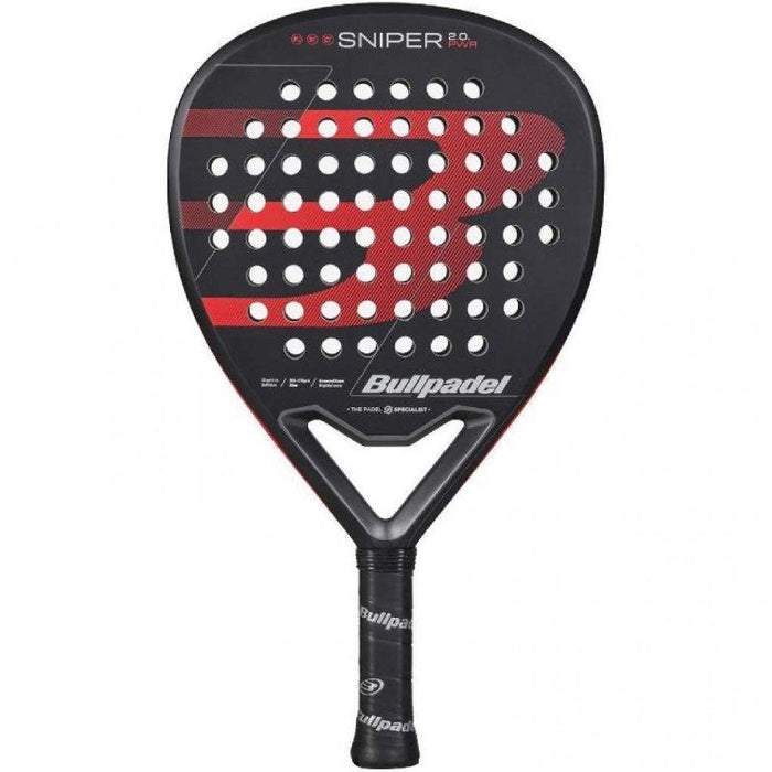 Pala De Pádel Bullpadel Sniper 2.0 Power 2026 Negra Y Roja