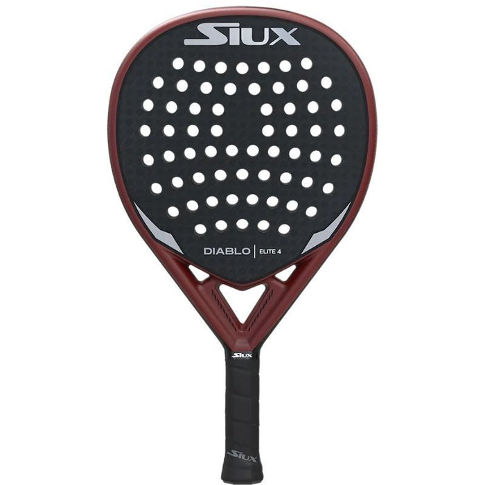 Pala De Pádel Siux Diablo Elite 4 Negro Y Rojo