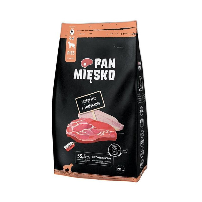 Pan Miesko Cielecina Z Indykiem Sucha Karma Para Perro Chrupki M 20kg
