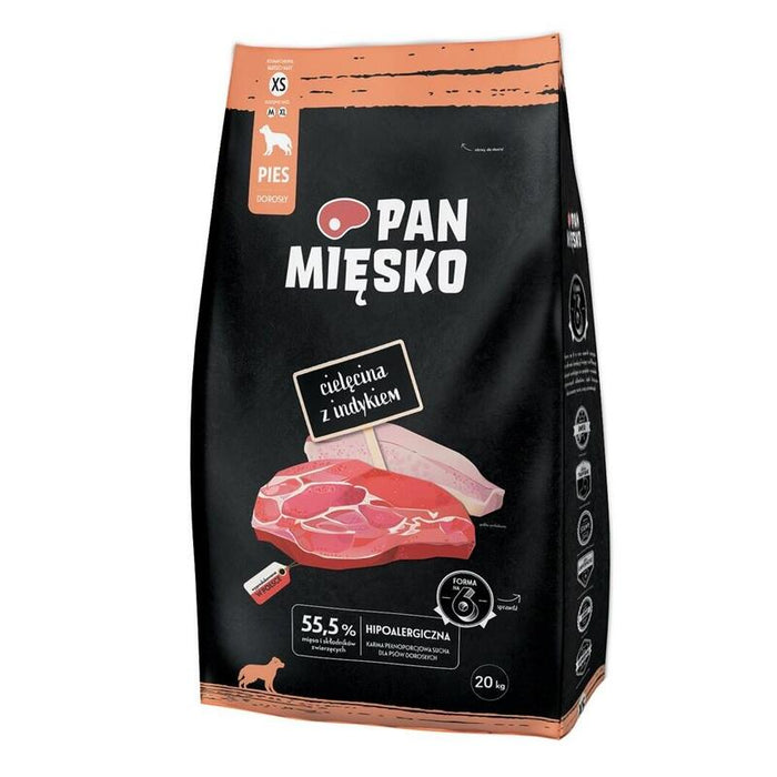 Pan Miesko Veal With Turkey Xs  Alimento Seco Para Perros - 20kg