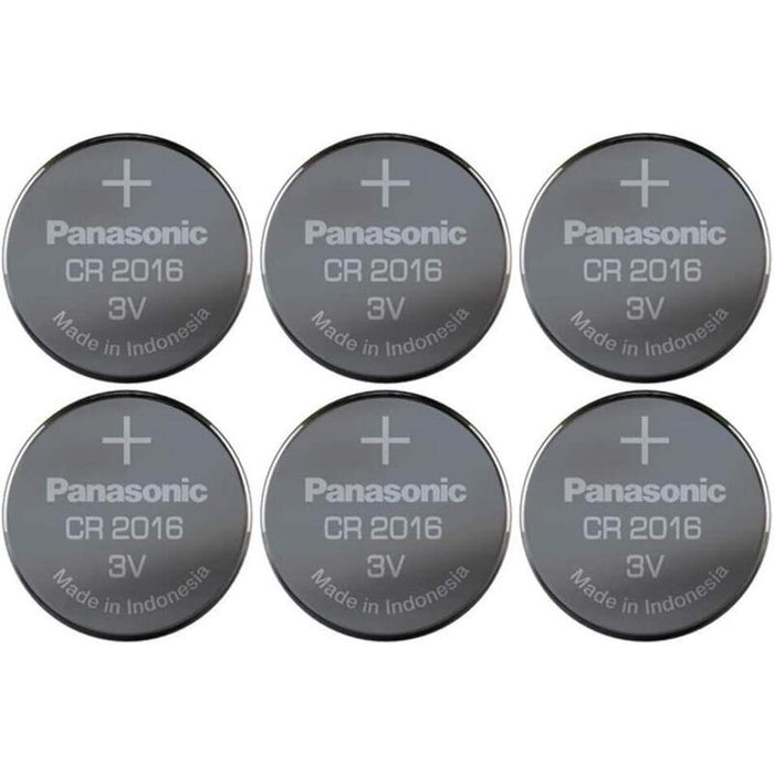 Panasonic Pila De Botón De Litio Cr-2016el/6b, 39-190-064  6 Piezas