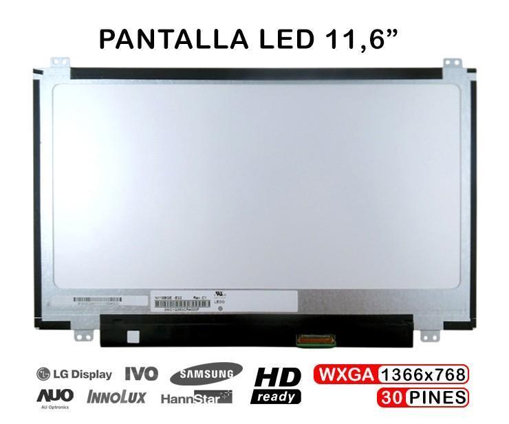 Pantalla Led De 11.6" Hd Led Slim Para Portátil N116Bge-E42 N116Bge-E32 Edp De 30 Pines