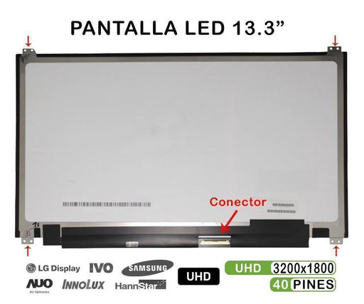 Pantalla Led 13.3" Para Portátil Ltn133Yl04-P01 Qhd+