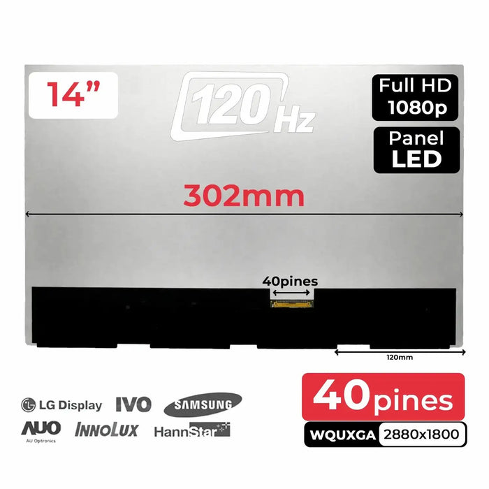 Pantalla Oled De 14" Atna40Cu06-0 Para Portátil Sin Marco 120Hz