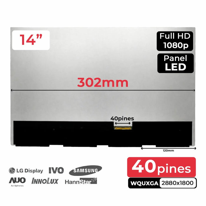 Pantalla 14" Atna40Cu06-0 Para Portátil Sin Marco