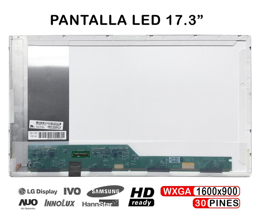 Pantalla Led 17.3" Para Portátil N173Fge-E23 Edp 30 Pines