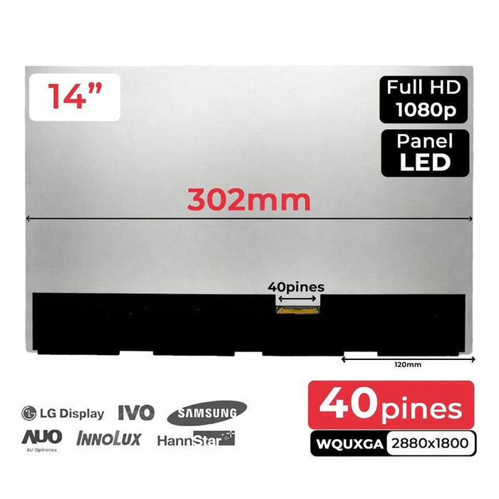 Pantalla Casi Nueva 14" Atna40cu06 0 Para Portátil Sin Marco