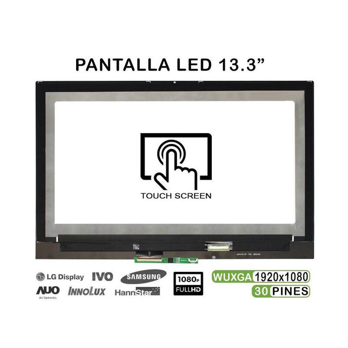Pantalla Con Táctil De 13.3" Para Portátil Lenovo Yoga 720-13ikb Fhd M133nwf4 R0