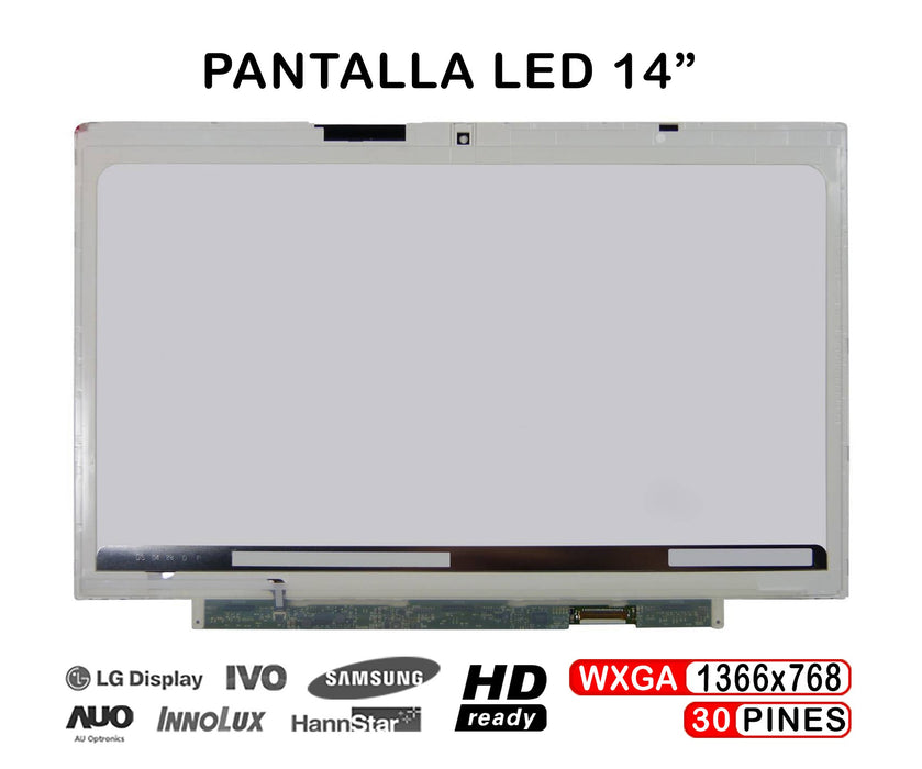 Pantalla Led De 14" Para Portátil Fujitsu Lifebook U772 Series Lp140Wh6-Tsa2 Lp140Wh6-Tsa3