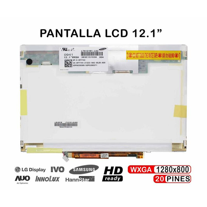 Pantalla Lcd De 12.1" Para Portátil Ltn121w1-L02