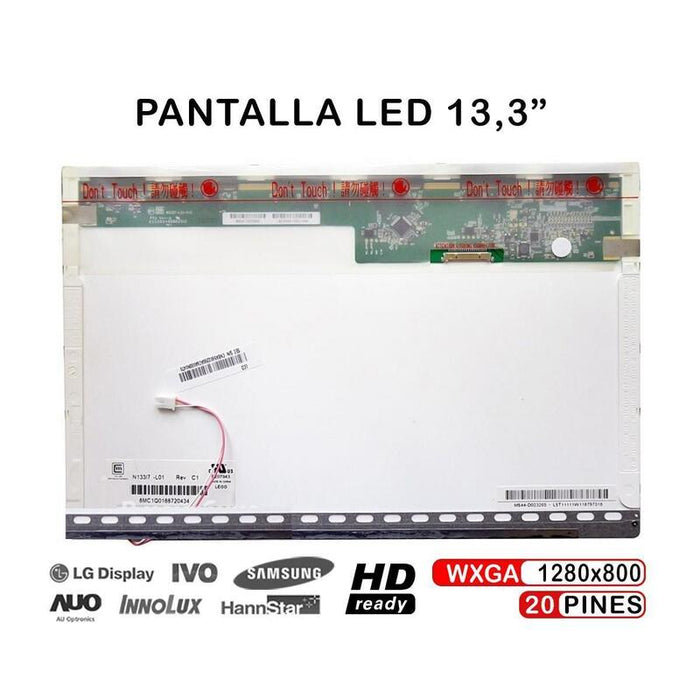 Pantalla Lcd De 13.3" Para Portátil Ltn133at03 Ltn133at08-005 Ltn133at08-006 Lj96-04093a Ltn133at07