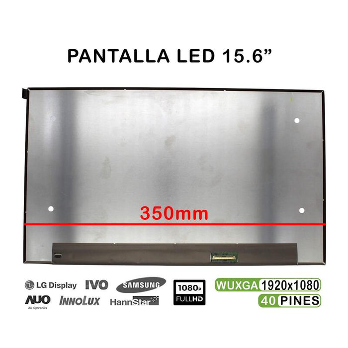 Pantalla Lcd De 15.6" Fhd Nv156fhm T0a V8.1 40 Pin