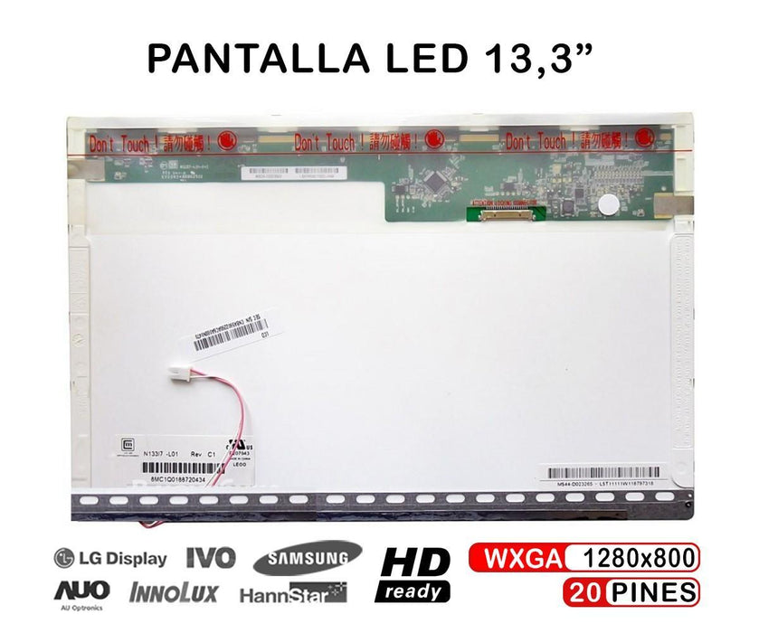 Pantalla Lcd De 13.3" Para Portátil Apple Macbook 661-3959 13.3" Lp133Wx1(Tl)(A1)