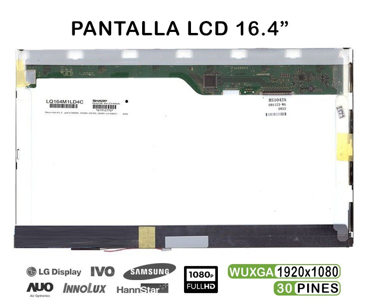 Pantalla Lcd De 16.4" Para Portátil Sony Vaio Vpcf13M1E Lq164M1Ld4C