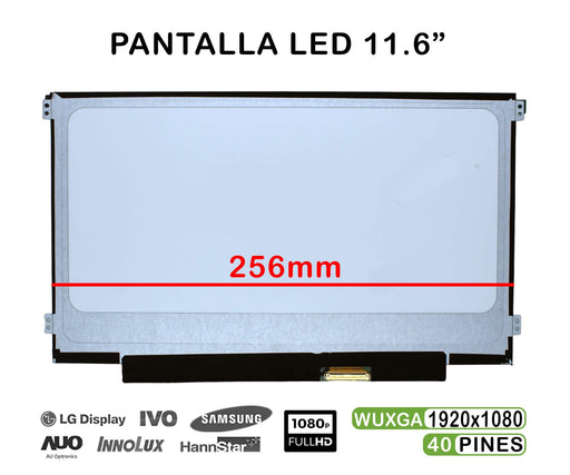 Pantalla Led De 11.6" Para Portátil B116Xab01.0 30 Pines