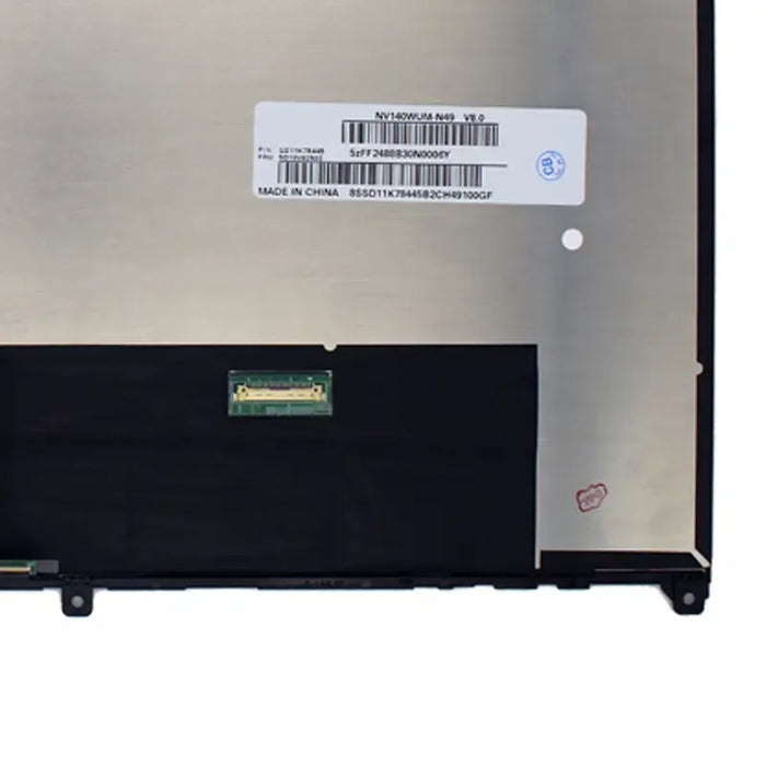 Pantalla Led De 14" Táctil Para Portátil Nv140Wum-N49 Nv140Wum N49 V8.0 Con Marco
