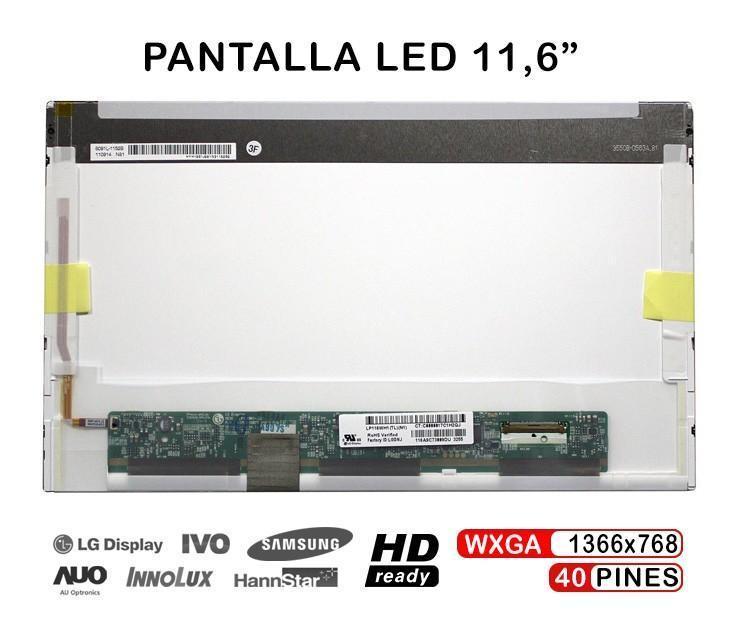 Pantalla Led De 11.6" Para Portátil Lp116Wh1 (Tl) (A1) Lp116Wh1-Tla1