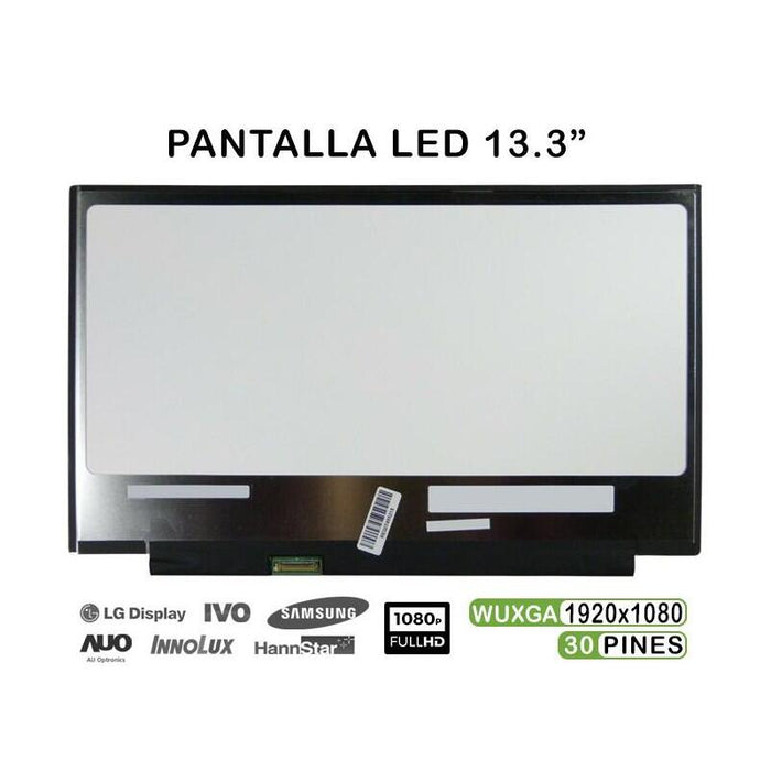 Pantalla Led De 13.3" Para Portátil G33c0009k110 Fhd Ips 30 Pines