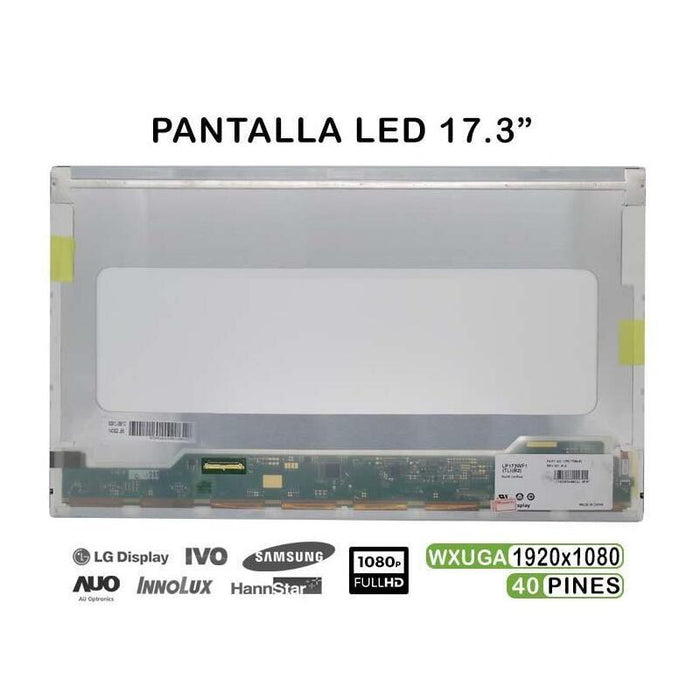 Pantalla Led De 17.3" Para Portátil Asus N750jv Fhd 40 Pines