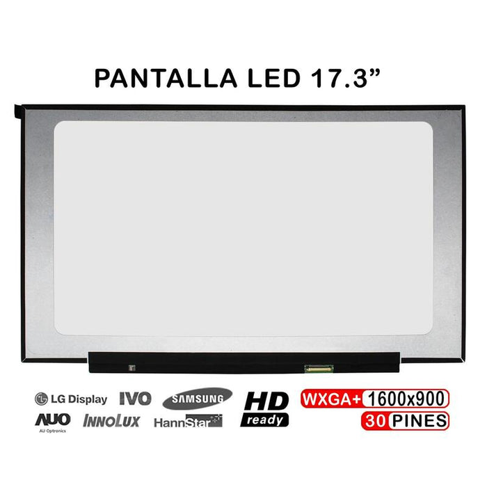 Pantalla Led De 17.3" Para Portátil Nt173wdm N23 V8.0 Nt173wdm N25