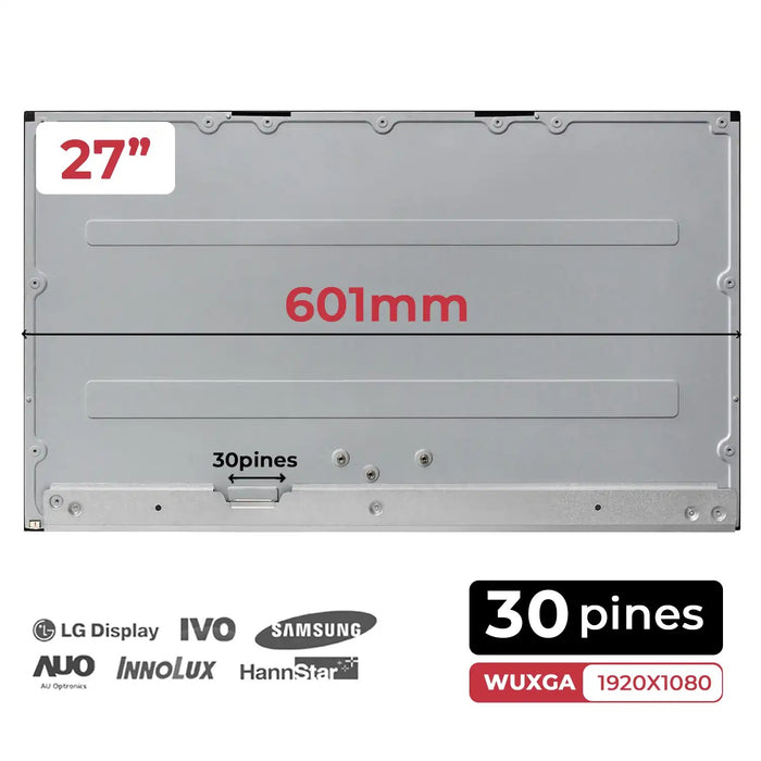 Pantalla Led Mate De 27" Para Portátil M270Hcj-L5B Rev.C1 Mate 30 Pin 75Hz (No Táctil)