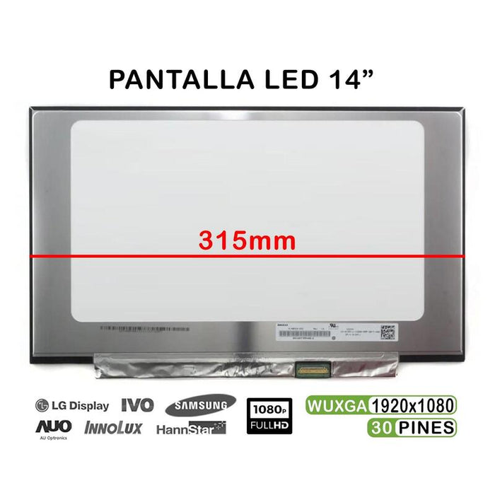 Pantalla Led Mate De 14" Para Portátil Hp Elitebook X360 1040 G5 Series N85634-001