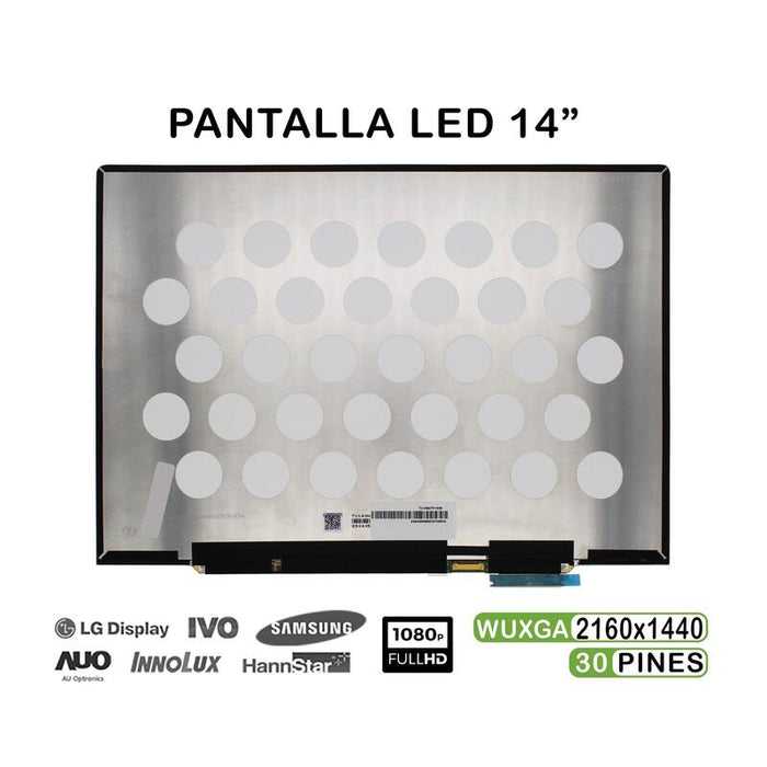 Pantalla Led Táctil 14" Para Portátil Tv140wtm Nh0 2160x1440 30 Pines