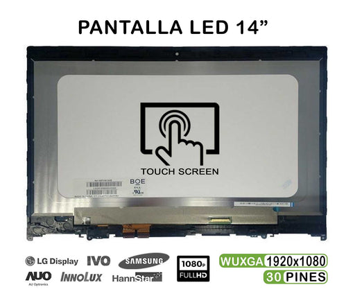 Pantalla Led Táctil De 14" Fhd Para Portátil Lenovo Yoga 520-14 5D10N45602