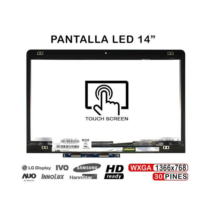 Pantalla Led + Táctil De 14" Para Portátil Hp Pavilion X360 14-Ba009ns