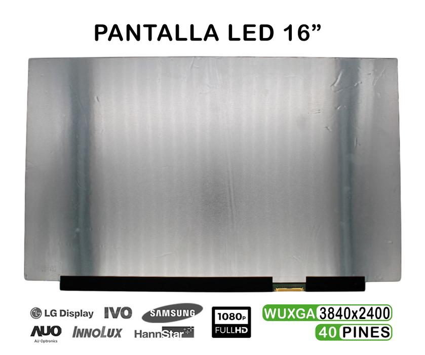Pantalla Oled De 16" Wquxga Atna60Yv02-0 40 Pin