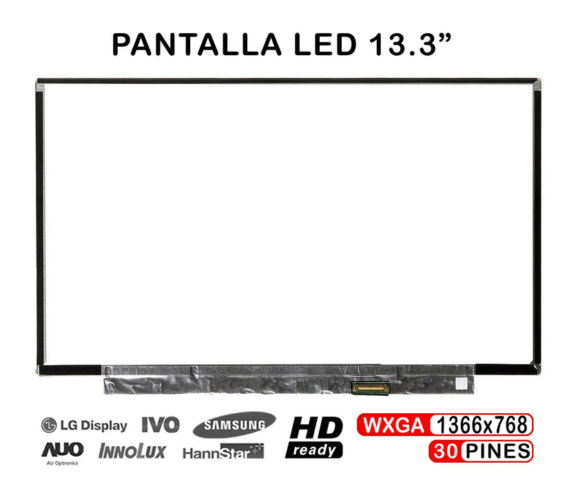 Pantalla Led De 13.3" Para Portátil Chimei N133Bge-Eaa Rev.C 1 Edp