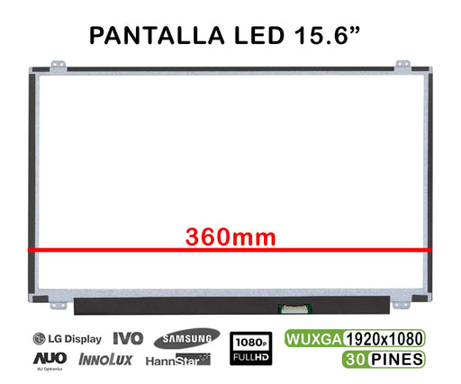 Pantalla Led De 15.6" Full Hd Lp156Wf4 (Sp)(B1) Lp156Wf4-Spb1 Lp156Wf6